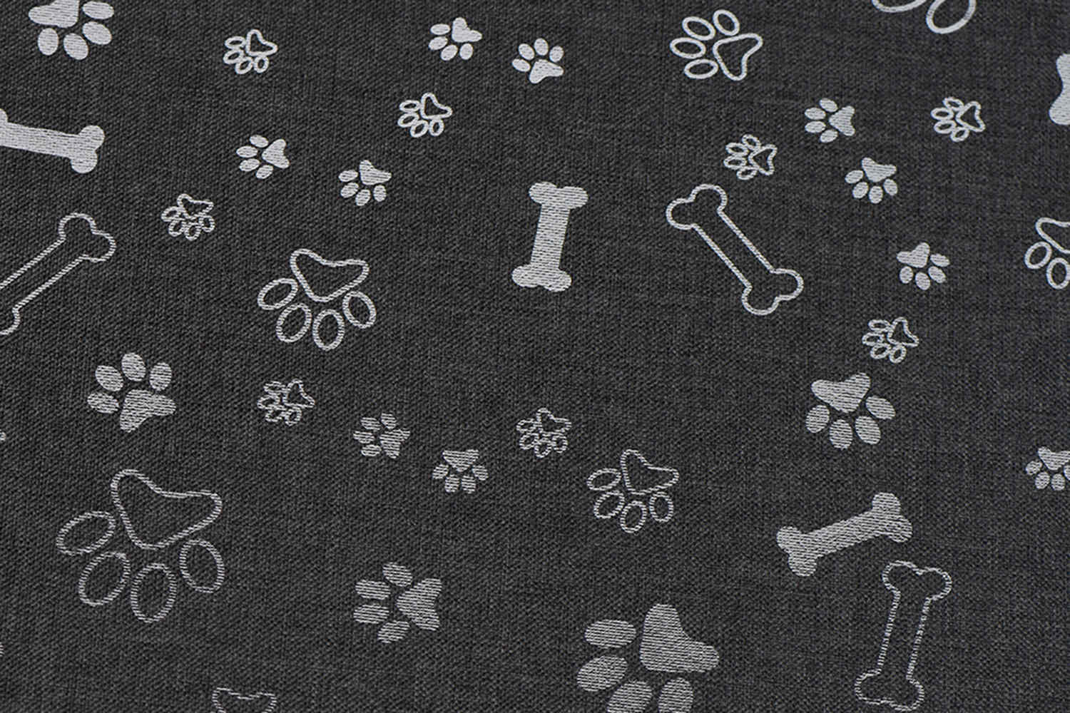 PU dilapisi 600d 68t kation dengan cetakan perak